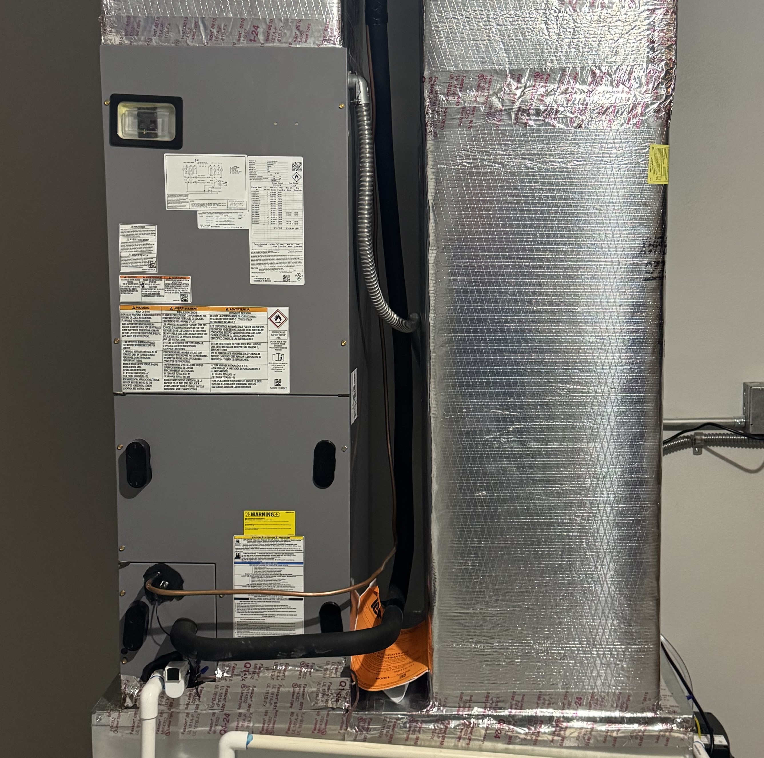Ductwork and equipment installation