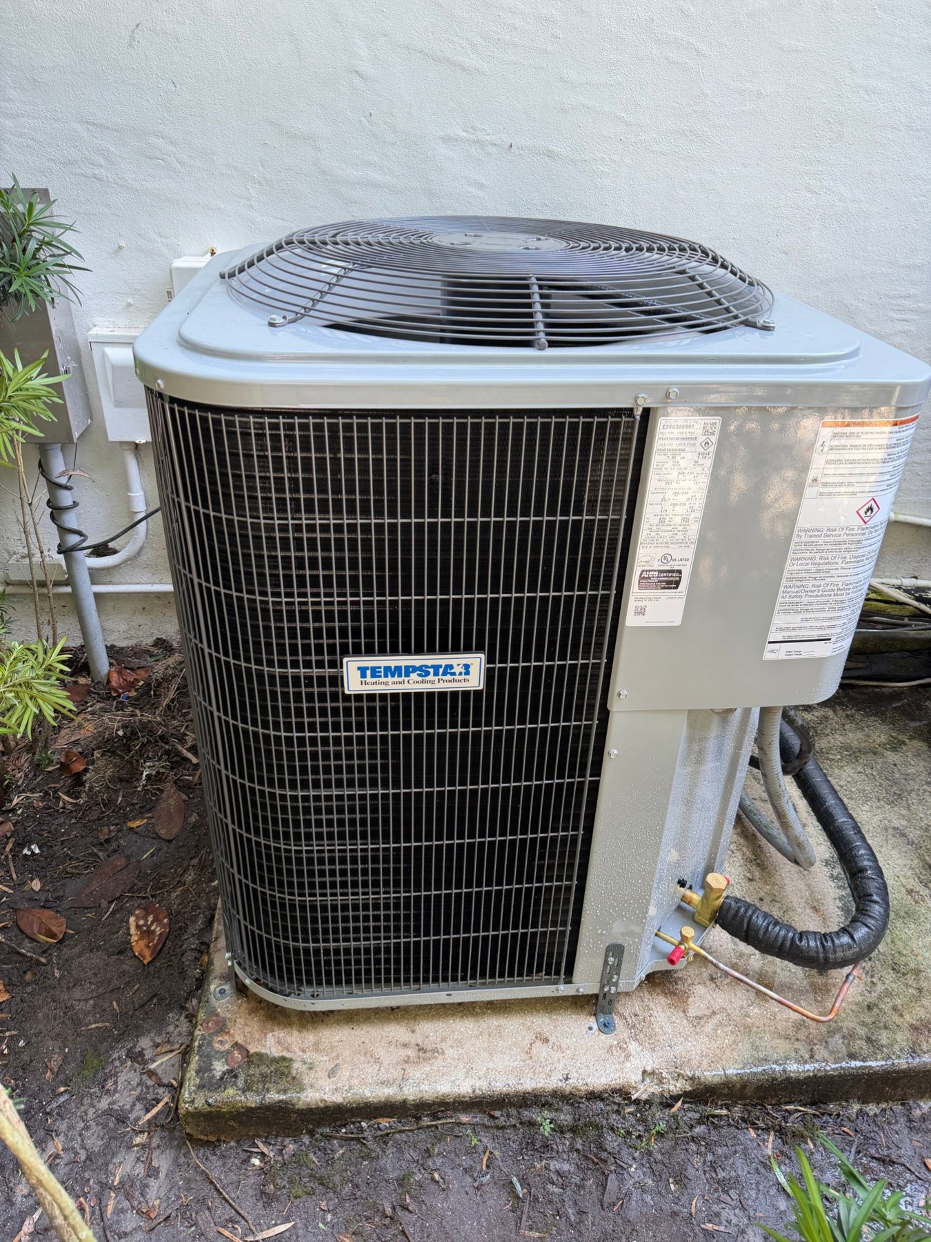Heat Busters condenser installation project